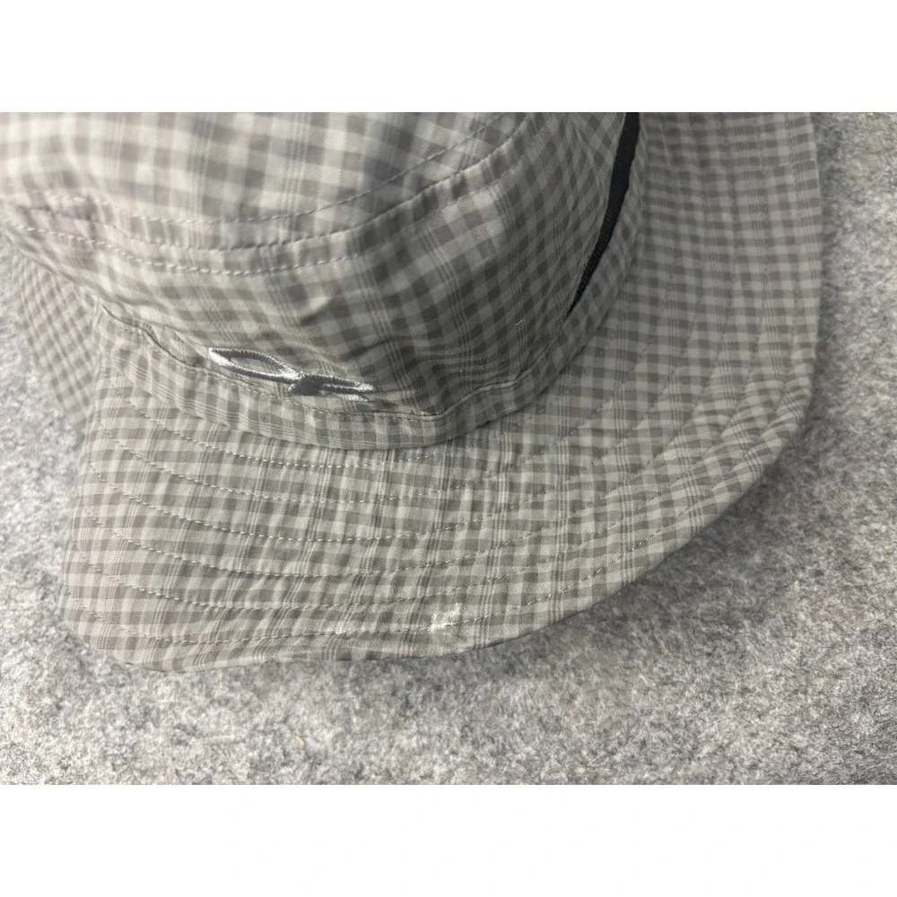 Outdoor Research Bucket Hat Mens XL Grey Plaid Sun Hat Adjustable Cinch 80615